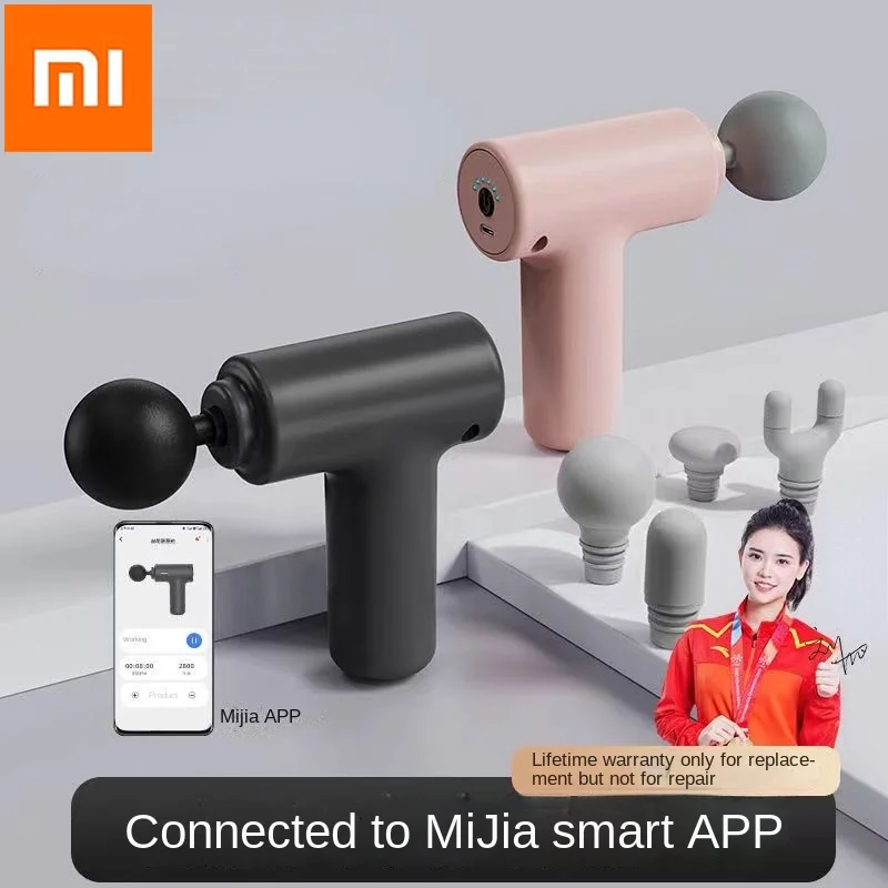 Xiaomi New Fascia Gun Smart Home Relaxation Treatments Massager Relieve Muscle Soreness Vibration Massage Gun To Mijia App