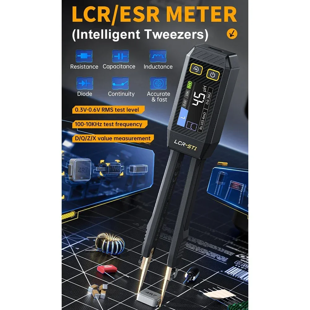 For Laboratory Use Digital Bridge Meter LCR-ST1 Automatic Measurement High-definition Color Display Imported Chips