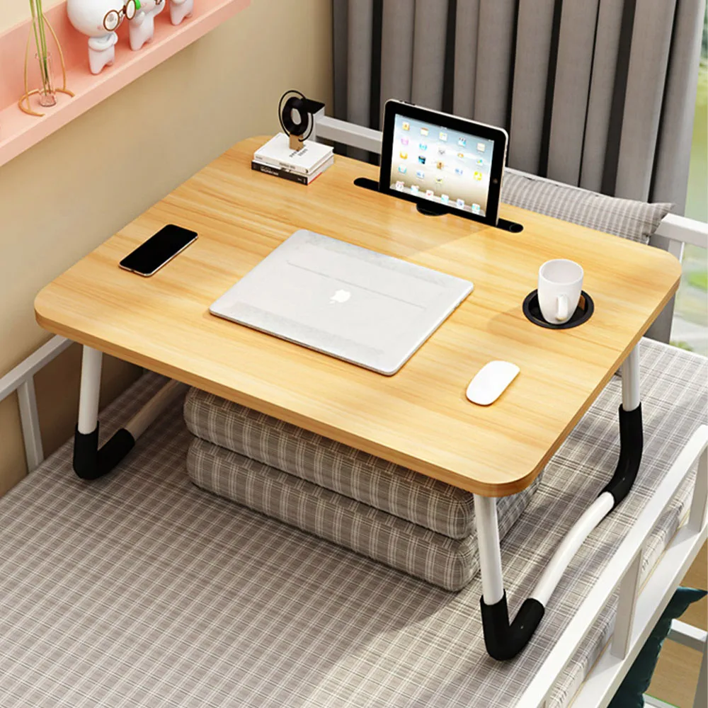 Bureau d'Ordinateur Pliant Simple et Moderne pour Étudiant, Table à Usage Domestique Économique et à la Mode