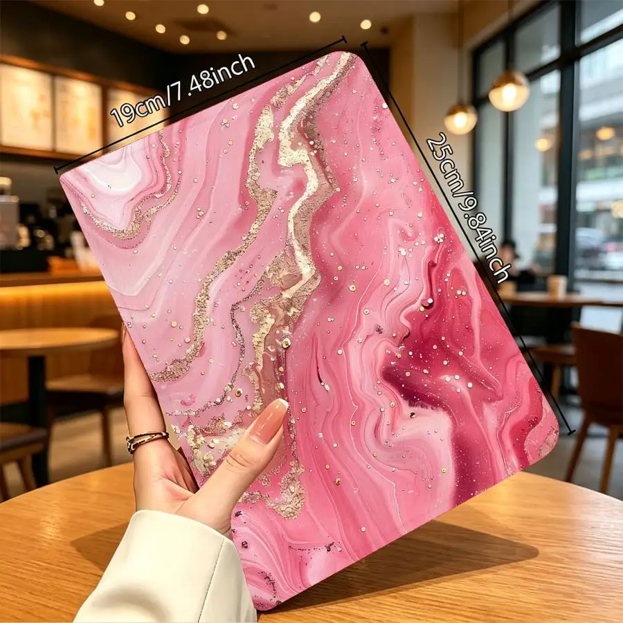 Pink Marble Case for Xiaomi Pad 5 6 7 8 Pro Pad 6s Pro 7 Ultra Redmi Pad SE K Pad 8.8 9.7 12.4 Inch with Pencil Slot