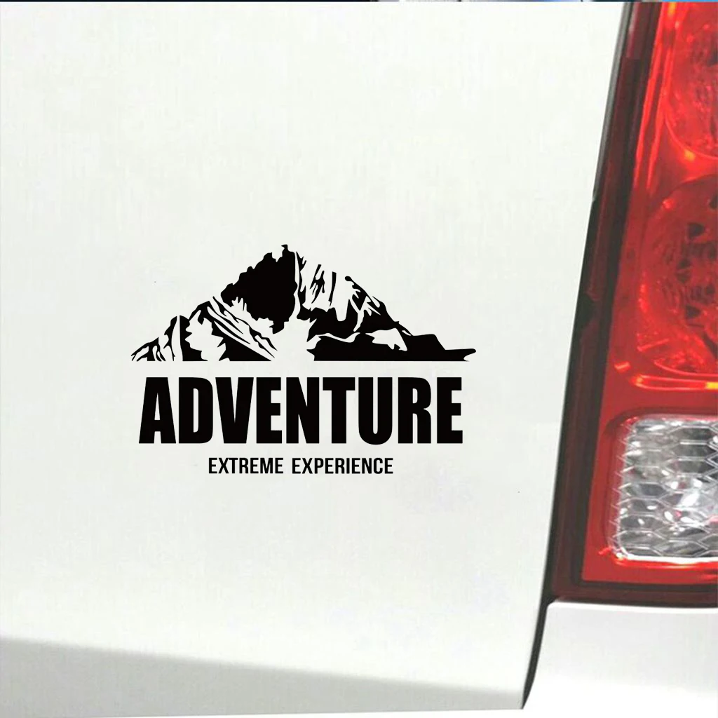 HungMieh Motorcycle Sticker Adventure Explore Mountain Car Decal Moto Auto Stickers Funny JDM Vinyl On Car Styling 16.5*10.8cm