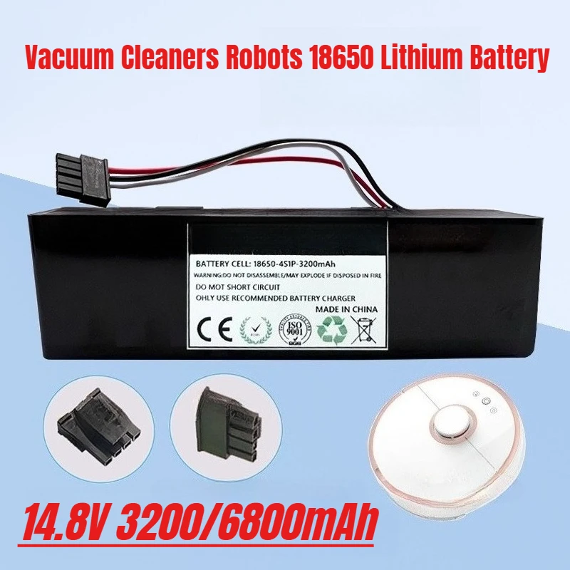 

14.8V 4S1P 6800mAh for Vacuum Cleaners Robots 18650 Lithium Battery