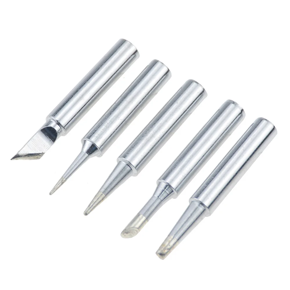 5Pcs I+B+K+2.4D+3C Soldering Iron Iron 900M Soldering Iron Head Set Inside Hot Bare Iron/Copper Electric Soldering Iron Tip