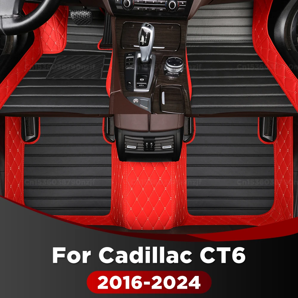 

For Cadillac CT6 2016-2024 2023 2022 2021 2020 Custom Car Floor Mat Automobile Carpet Cover Interior Accessories Protective Mats