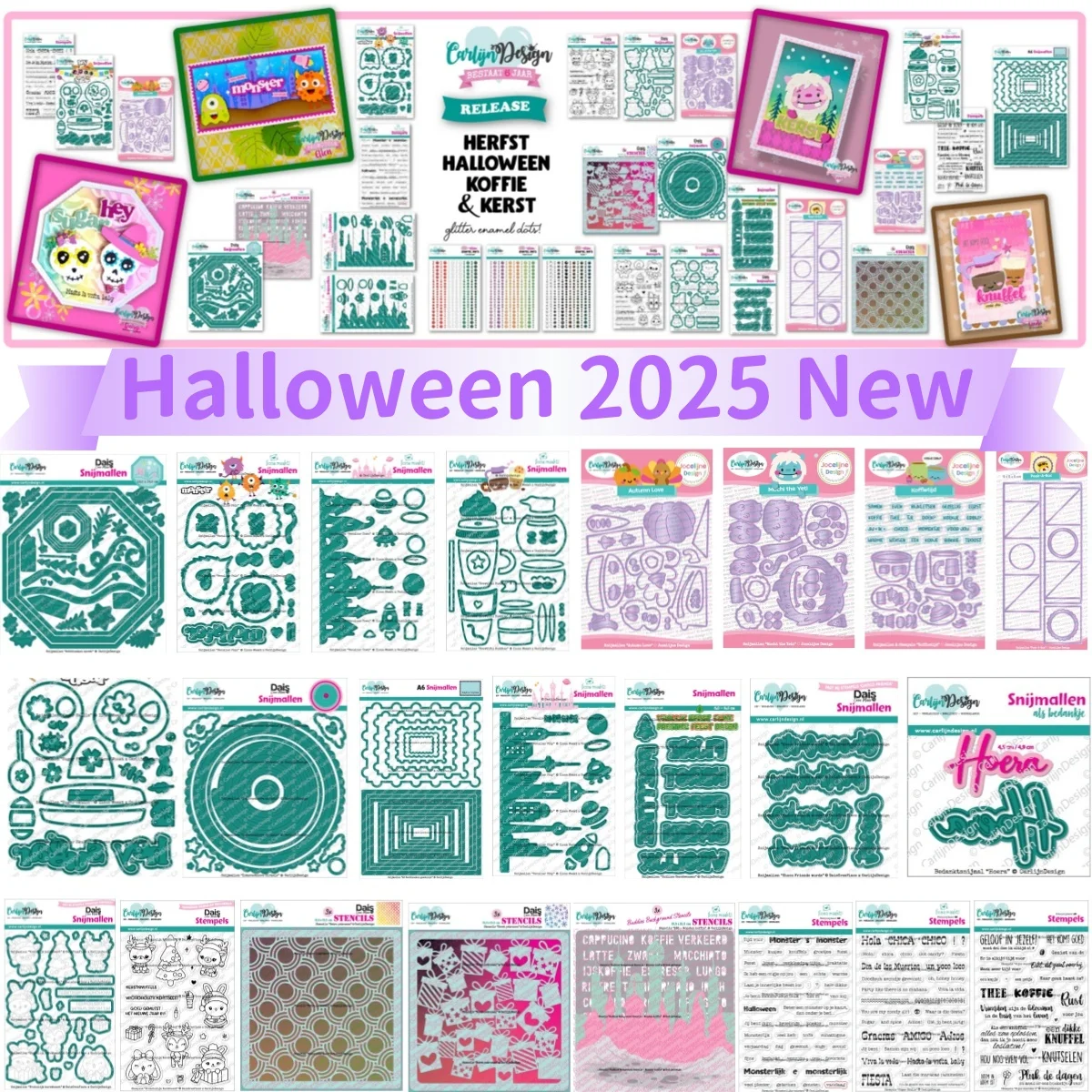 

Christmas Halloween Peculiar Town City Sugar Skulls Metal Cutting Dies Clear Stamps Stencil DIY Decorating Scrapbook Paper