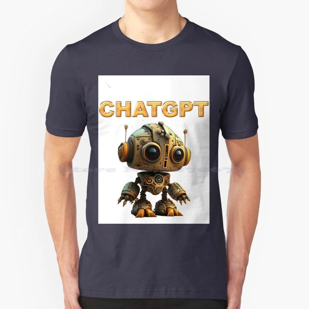 Chatgpt-Open Ai Stickers. T Shirt 100% Cotton Tee Chatgpt 3 Chatgpt Plyground Chatgpt Papier Chat With Gpt 3ai Chatgpt Logo