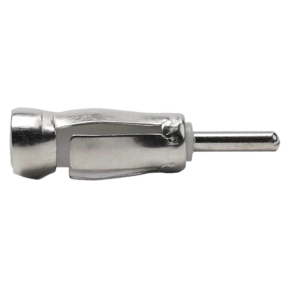 1PCS Vehicle Internal Audio Antenna Adapter Alloy&PVC Material GPS Antenna Modification Supplies For Automobile Silver