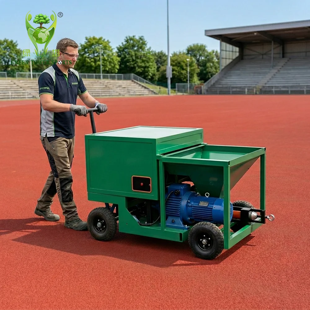 4-Cylinder 120L EPDM Rubber Sprayer Surface Coating Running Track Machine for School Playground Stadium Kindergarten