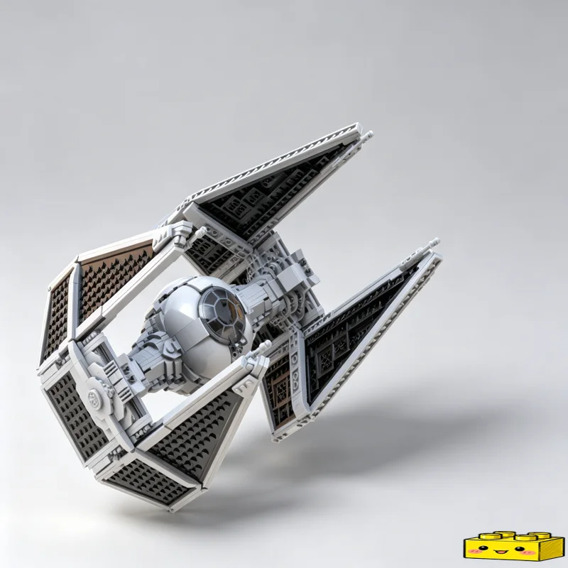 1331PCS MOC TIE Interceptor Fighter Spacecraft Model Custom Puzzle DIY Creative Assembly Educational Toy Collection Display Gift view 2