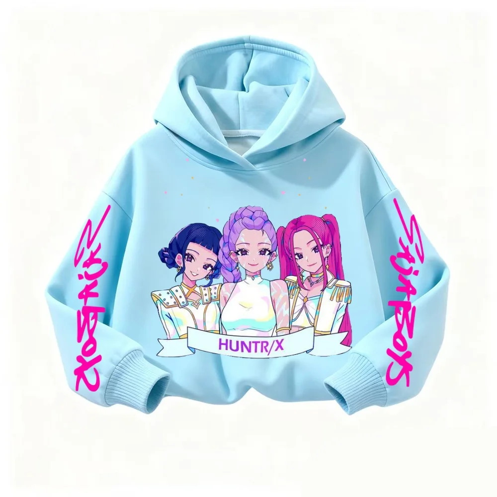 Новинка 2026 года, модная толстовка в стиле, детская толстовка Kpop «Охотники на демонов», детская толстовка с милым тигром в стиле Харадзюку для мальчиков и девочек, унисекс
