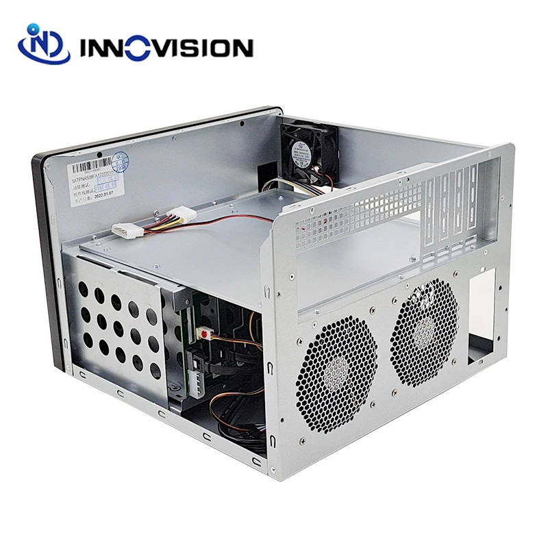 Imagem -06 - Nas Chassis Hdd Bays Hotswap Case Suporte M-atx Motherboard 1x60 mm Ventilador 2x9025 mm Ventiladores 1x2.5 Tooless8bays