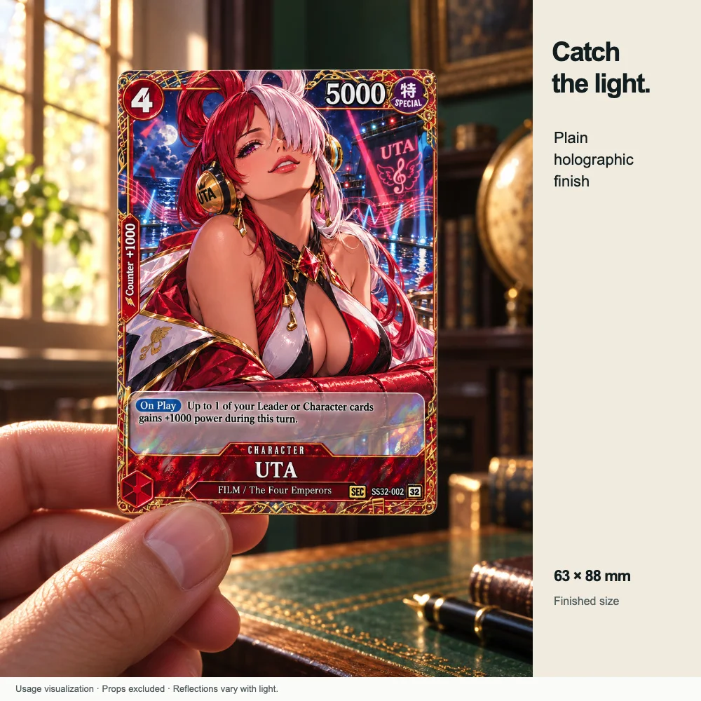 5Pcs One Piece Cards OTCG Premium Full Art Style Custom Kozuki Hiyori Uta Perona Nefertari Vivi Ulti Cards One Piece Card Game