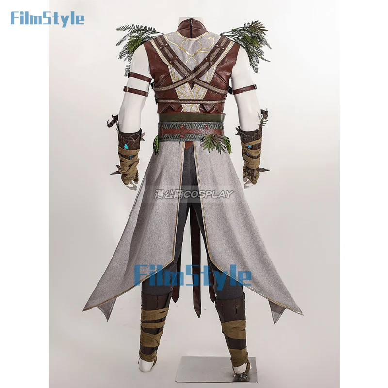 Halsin Baldur Custume Baldur Gate Halsin Cosplay Costume Outlift Top Pants Accessories Full Set Halloween Costumes Custom Size