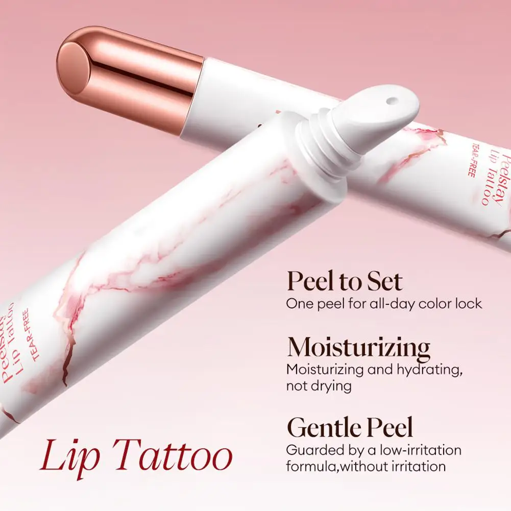 Velvet Matte Non-stick Cup Gentle Nourishing Peel-off Lip Gloss Peelstay Lip Tattoo TEAR-FREE Color-locking Tear-pull Lip Glaze