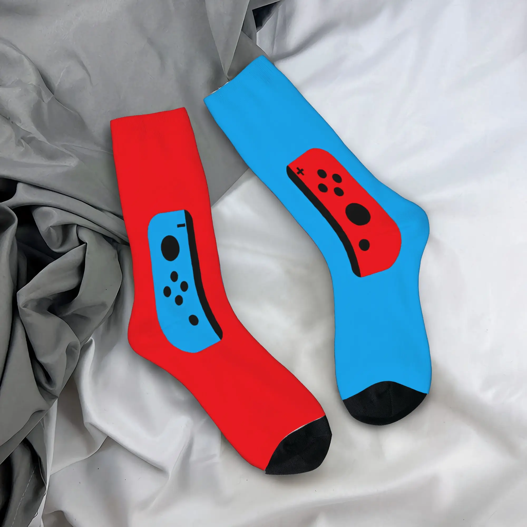 Games Console Socks Creative Game Console Printed Anti Bacterial Stockings Men Medium Soft Running Socks Autumn Kawaii Socks