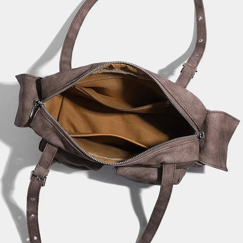 New South Korea Designer Underarm Bags for Women Luxury Handbags Purses Vintage Large Capacity Multiple Pockets Shoulder Bag image 5