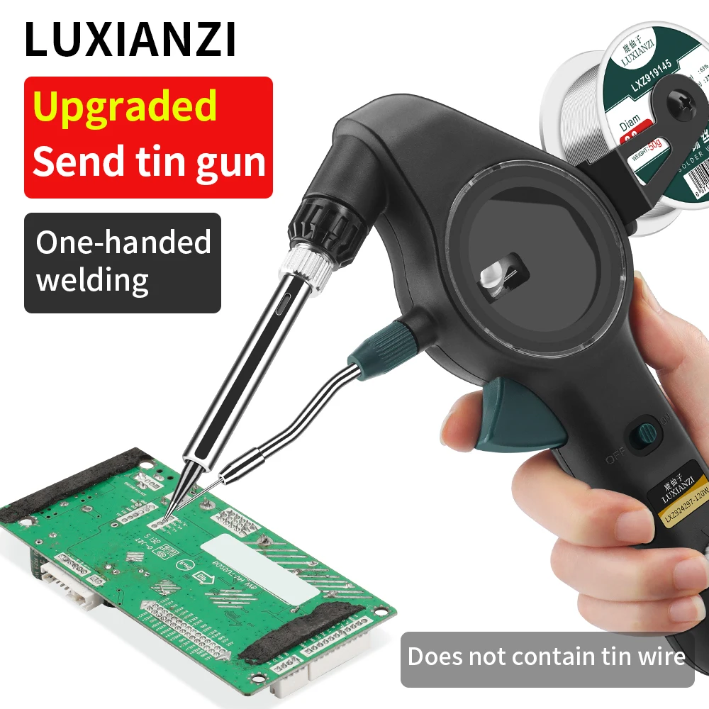 LUXIANZI 80/120W Electric Soldering Iron Gun Hand-held Internal Heating Soldering Iron Portable Household Welding Repair Tools