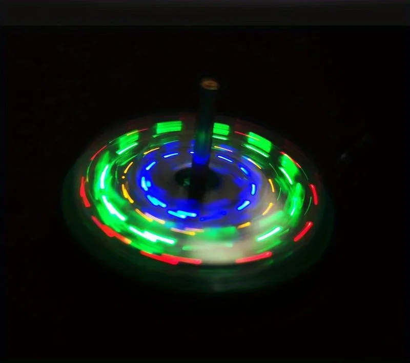 مجموعة جيروسكوب دوارة LED أضواء ملونة وامضة مجموعة منتجات اللحام الإلكترونية DIY إنتاج ممتع، تحتاج إلى تجميعها #6