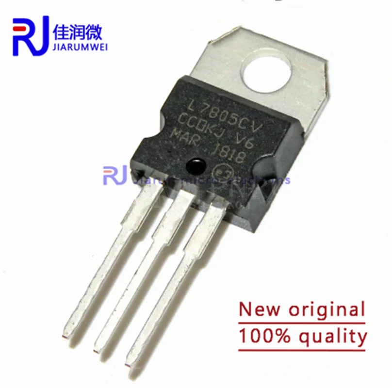 10pcs new original L7805CV L7805 7805 transistor three terminal voltage regulator TO-220