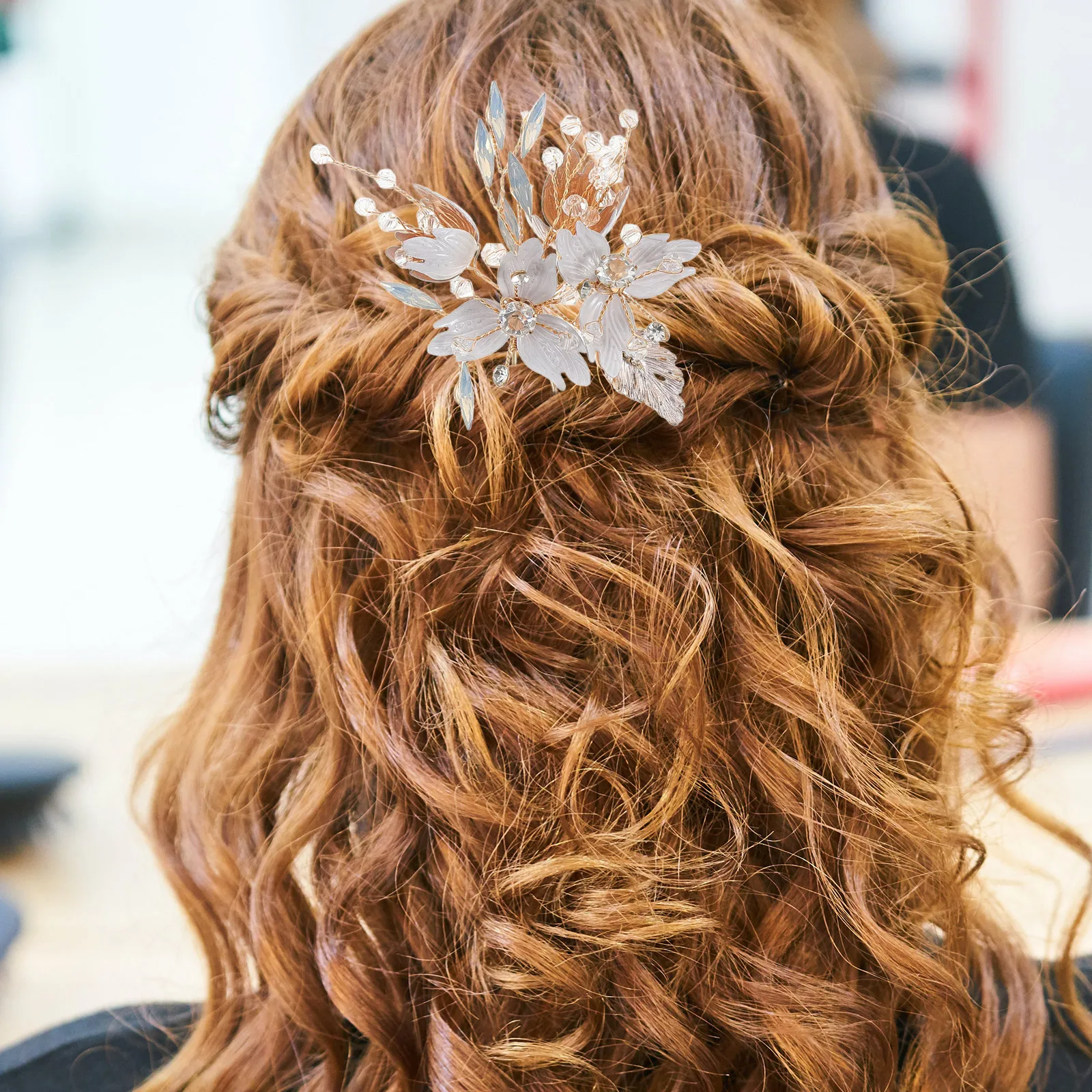 

2 Pcs Crystal Hairpin Bride Accessories Chinese Style Bridal Decorative Zinc Alloy Pins Headpieces for Wedding Hairpins Women