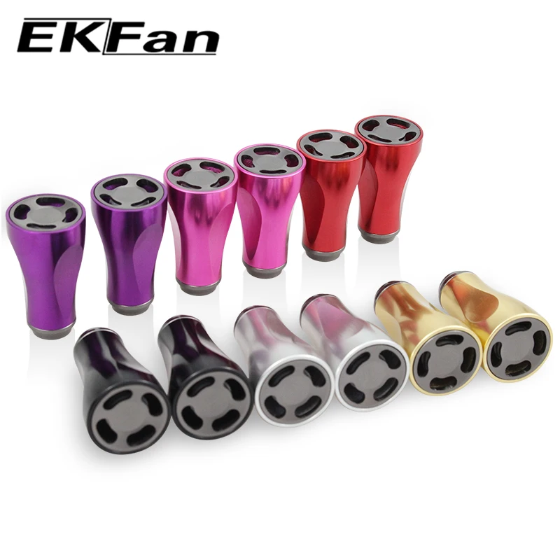 EKFan 2 Stück Aluminiumlegierung Spinn- und Baitcasting-Angelrollen-Griffknöpfe für SHI/DAI 7*4*2,5mm Lager, DIY-Teile für Köderrollen – Detail 2