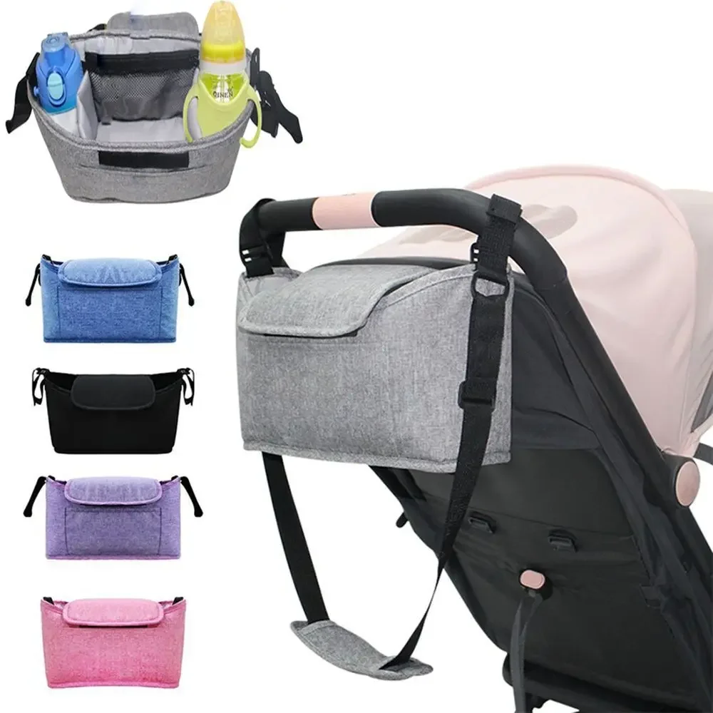 

Multipurpose Trolley Storage Bags Multifunction Mummy Bag Pram Hanging Bag Pushchair Baby Organiser Buggy Cup Bottle Holder
