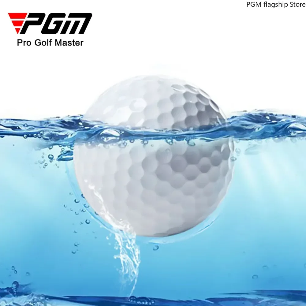 La pelota de agua flotante de Golf PGM 10 Uds no se hunde en el agua, pelota de práctica, la elasticidad es más de 85%, la dureza es 90 Q004