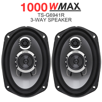 2pcs 6x9Inch 3 way 1000W Car Coaxial Auto Audio Music Stereo Full Range Frequency Hifi Speakers Non-destructive Installation