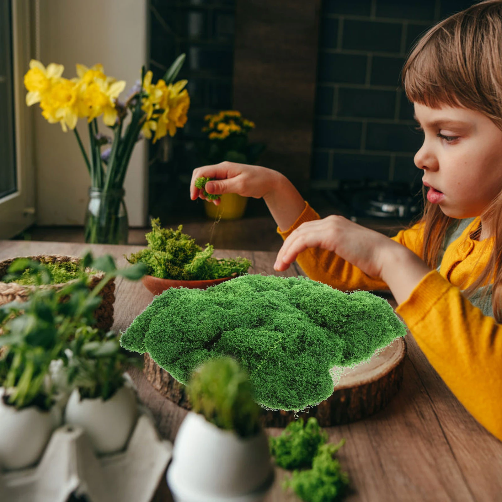 

1Set Simulation Moss Artificial Decor for Indoor Wall Wedding Flower Arrangement DIY Crafts Artificial Craft for Crafts