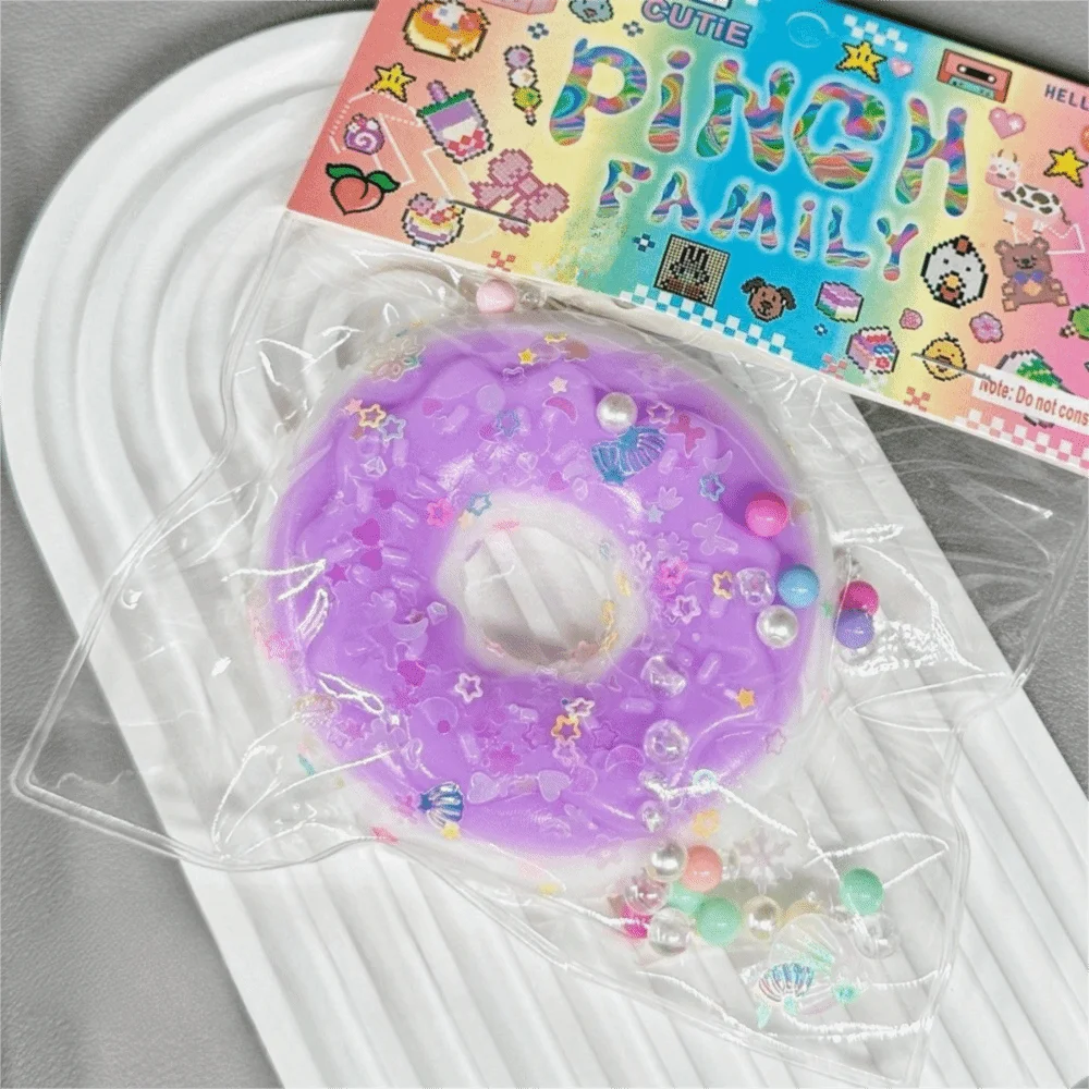Creative Donut Squishy Cat Paw Soft Reduce Pressure Slow Rising Frosted Donut Fidget Office Play