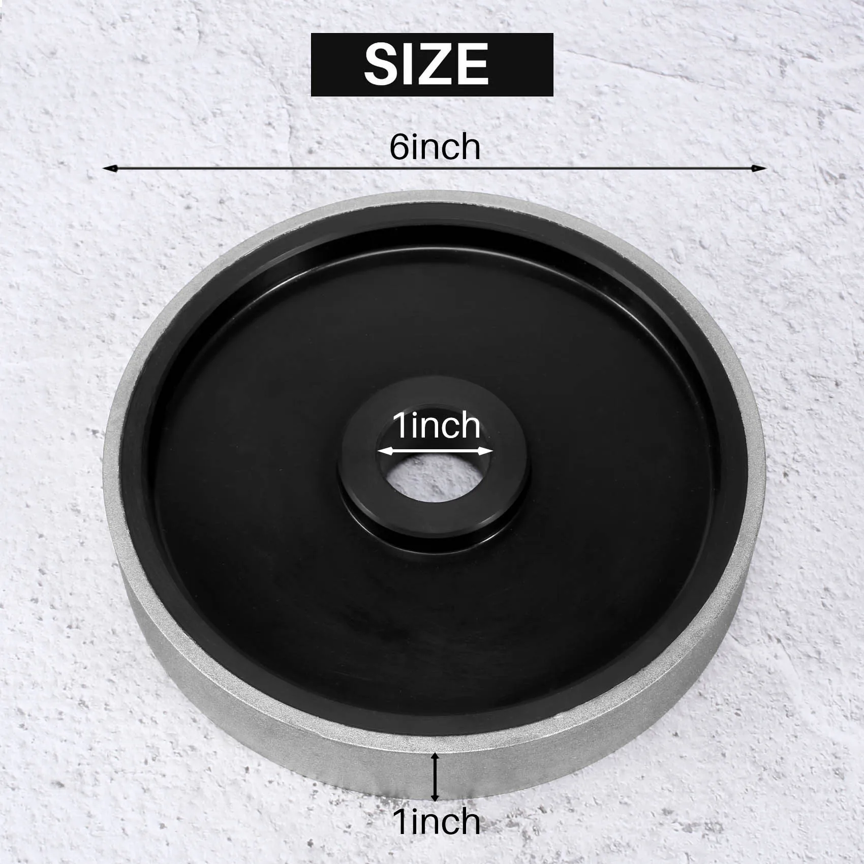 

Алмазный шлифовальный круг Y42A для ювелирных изделий, 6 дюймов x 1 дюйм, с отверстием под шпиндель 1 дюйм (для драгоценных камней, гранита, стекла, камня, мрамора)