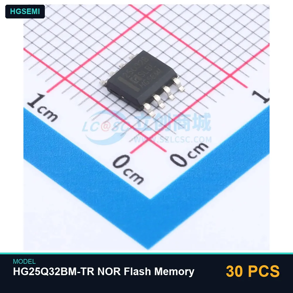 30 PCS HGSEMI HG25Q32BM-TR NOR Flash Memory