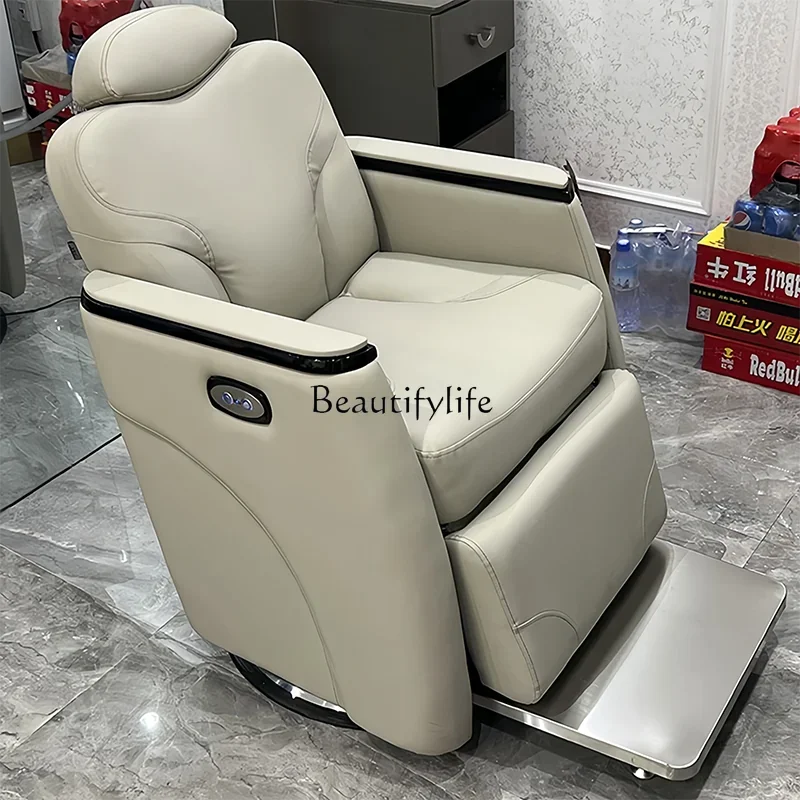 02High-end barber shop hair chair hair salon scalp care head treatment chair foreign trade barber shop