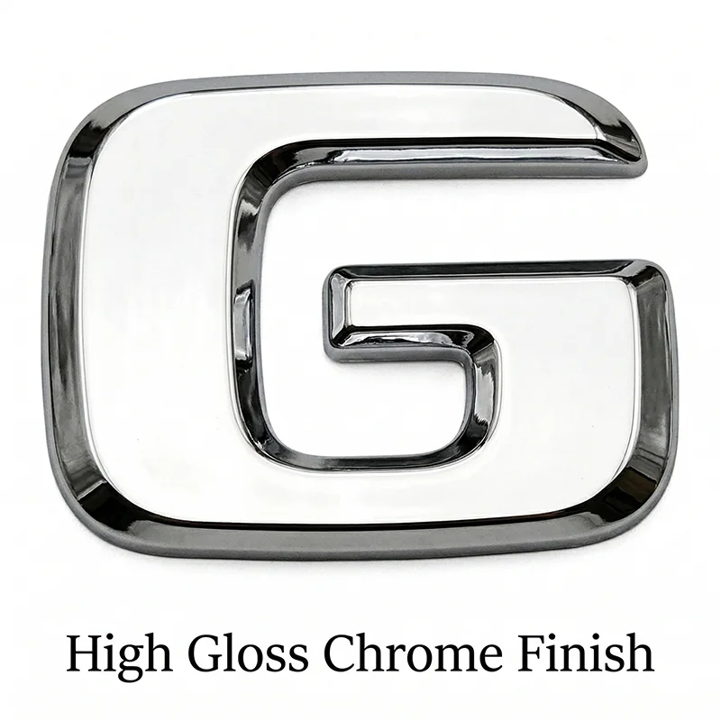 3D ABS Black Car Rear Trunk Letters Emblem G63 G55 G65 Badge Logo Sticker For Mercedes Benz G Class W463 W464 Accessories