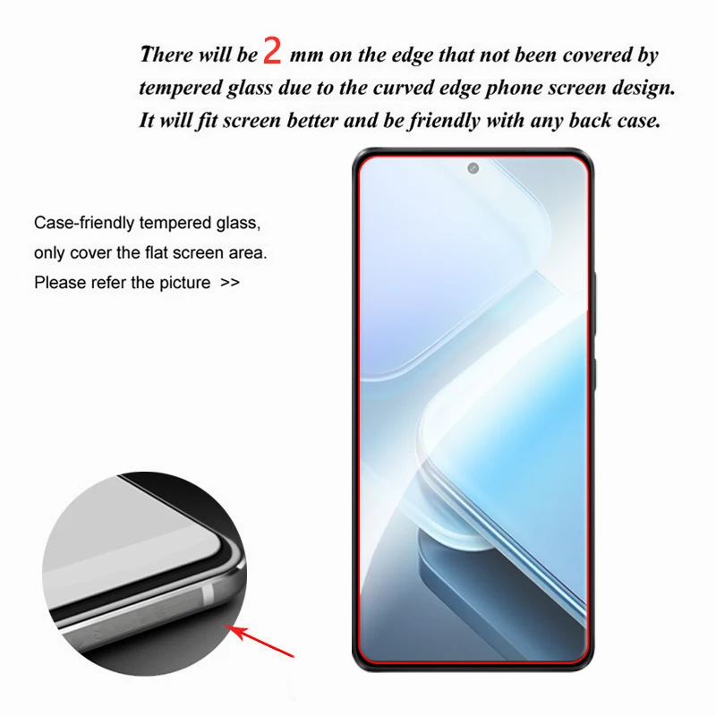 For iQOO Z9 Turbo Glass 6.78 inch Transparent Screen Protector For Vivo iQOO Z9 Turbo Tempered Glass For iQOO Z9 Turbo Lens Film