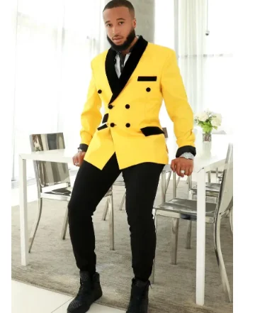 

New men's dress men's wedding party dress bridegroom best man tuxedo performance suit （Jacket+pants）