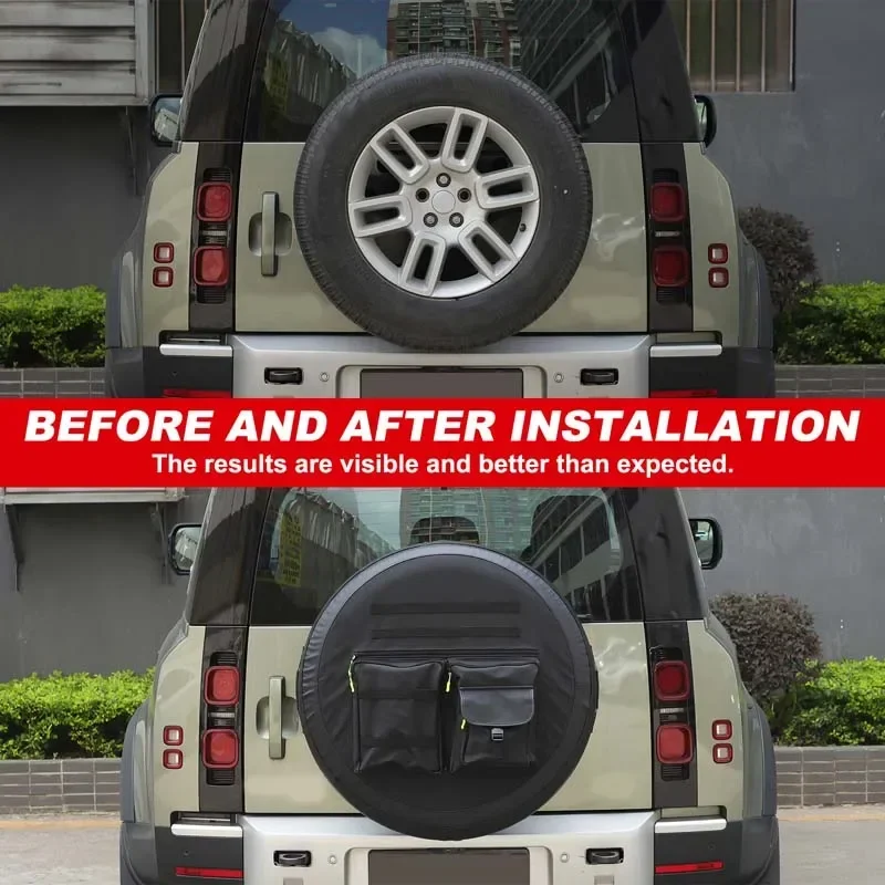 For Land Rover Defender 90 110 130 2020-2025 Car styling Car Spare Tire Protective Case Car External Protection Accessories
