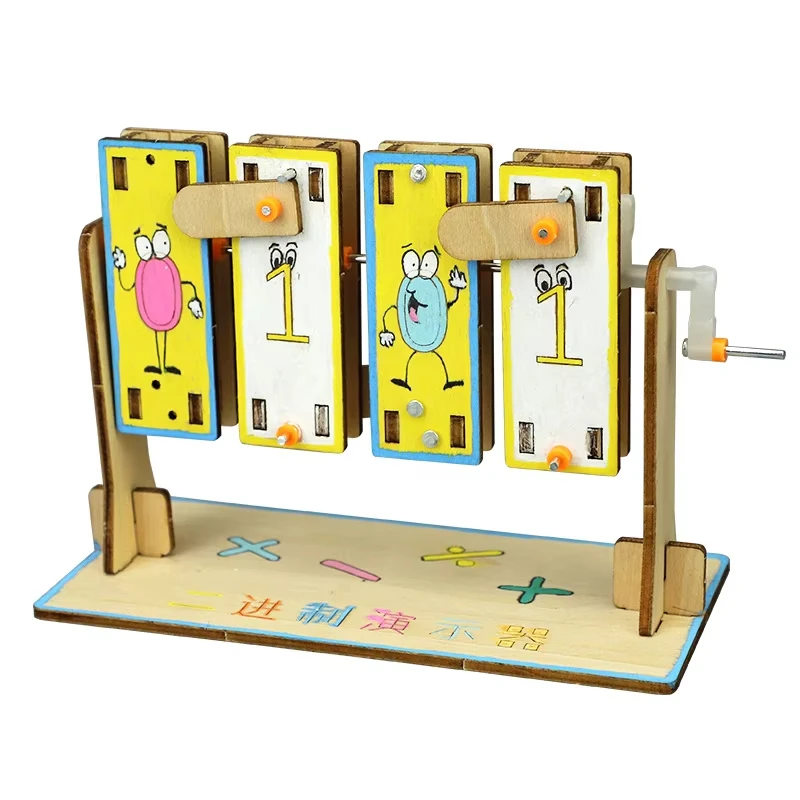 DIYバイナリデモンストレーター DIY数学シミュレーション計算教育科学玩具 子供向けギフト 物理モデル玩具プロジェクト