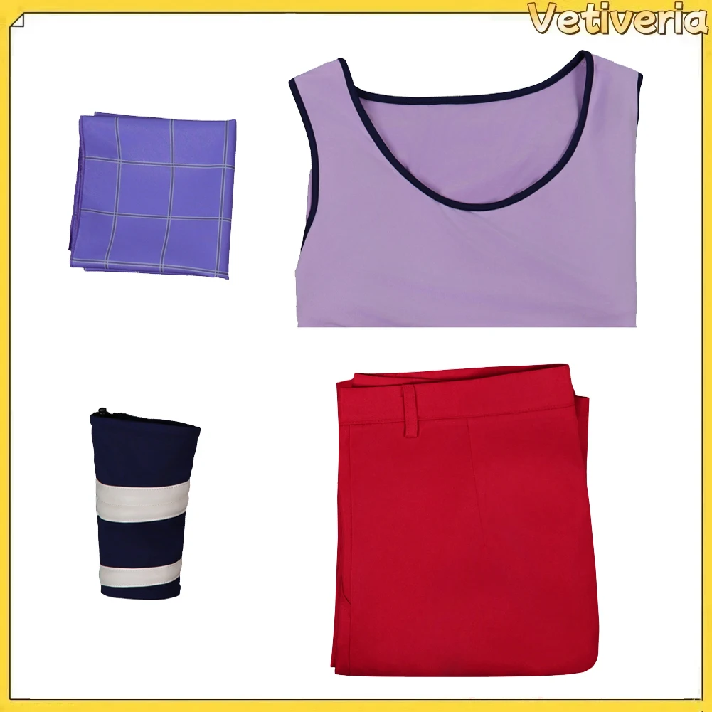 

Костюм пирата Усоппа для взрослых: жилет, повязка на голову, шарф, топ, брюки. Наряд для мужчин на Хэллоуин, карнавал, вечеринку, фантазийный костюм.