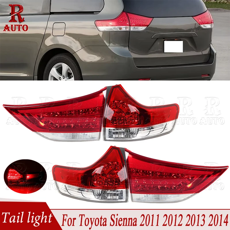 

Задний фонарь в сборе для Toyota Sienna 2011 2012 2013 2014, задний указатель поворота, стоп-сигнал заднего хода 8155008030 8158008010