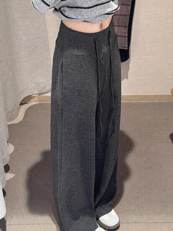 Pantalones de Yoga de Cintura Alta para Mujer, Pantalones Anchos de Pierna para Otoño e Invierno, Estilo Holgado, Suaves y Elásticos...