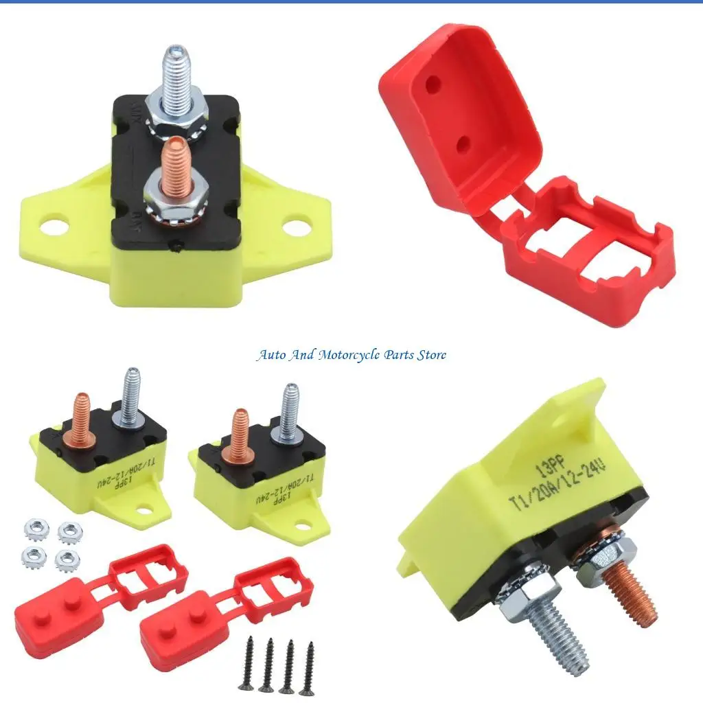 

P9FD 2 Unit 20A Resetable Plastic Housing 6-28V Application Wing Mount 16.8mm Bolt Length 17.5mm Bolt Spacing