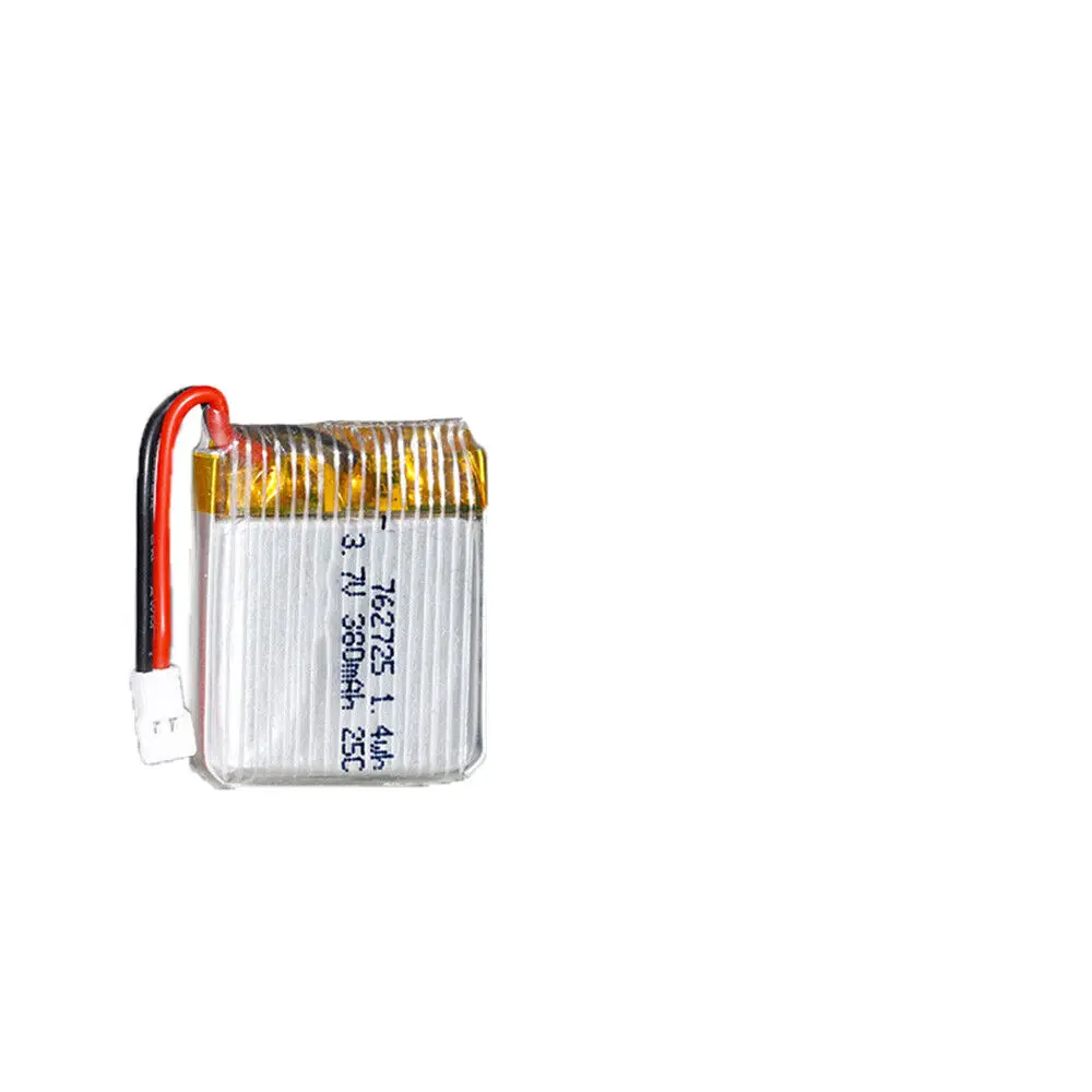 Rechargeable 3.7V 762725 25C 380Mah Li-Polymer Li Battery For Rc Drone X5C X3 X4 H107D  Helicopter Models X5Sw