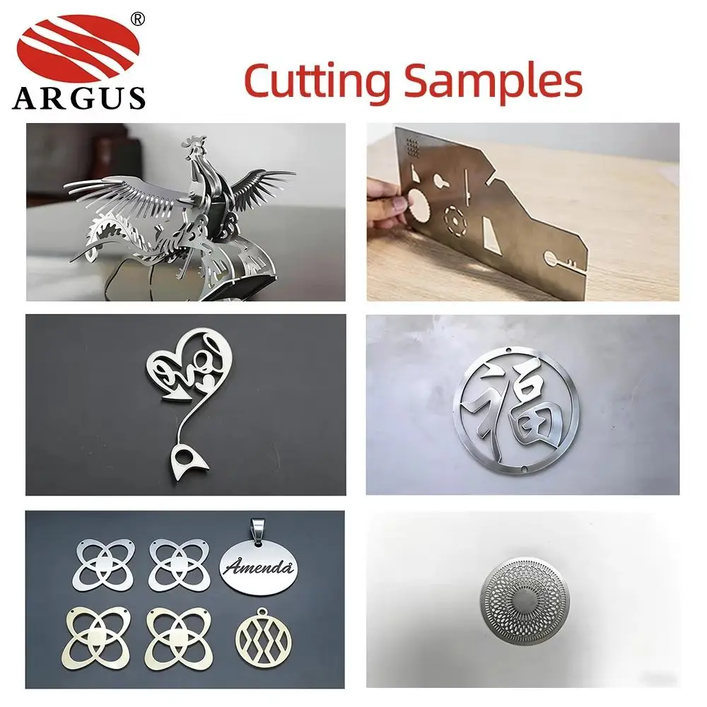 ARGUS Desktop Fiber Laser Cutting Machine 1200W High Precision 0.1mm CNC Metal Sheet Laser Cutter for Small Workshops