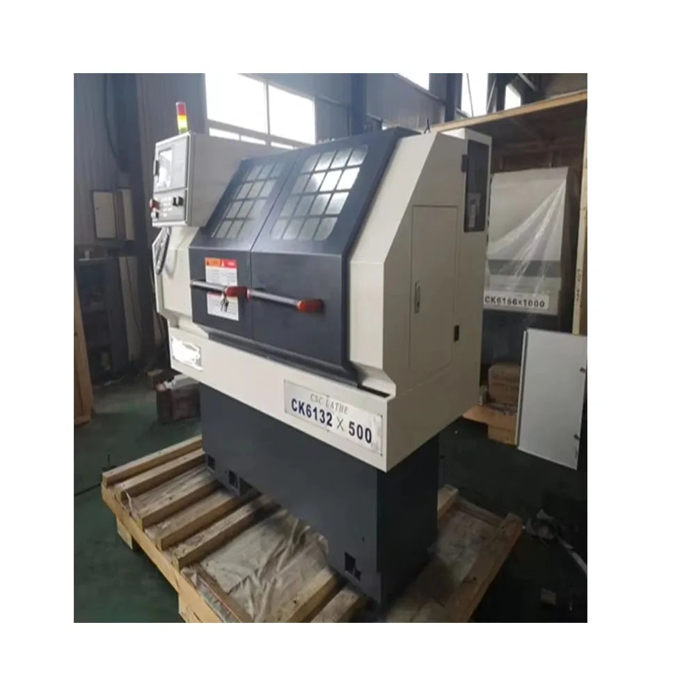 Airow CK6132x500 2 Axis CNC Mini Lathe Machine Small Flat Bed with Lathe Tool Holder for Sale High Performance Motor 4 KW 2.2kw