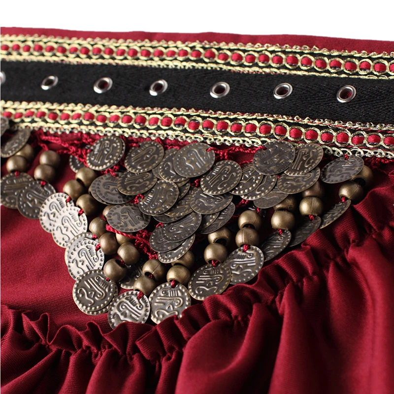 2023 Bead Embroidery Belly Dance Hip Scarf 3 Color Women Oriental Belly Dancing Coins Belt Lesson Wear Practice Costume Decor