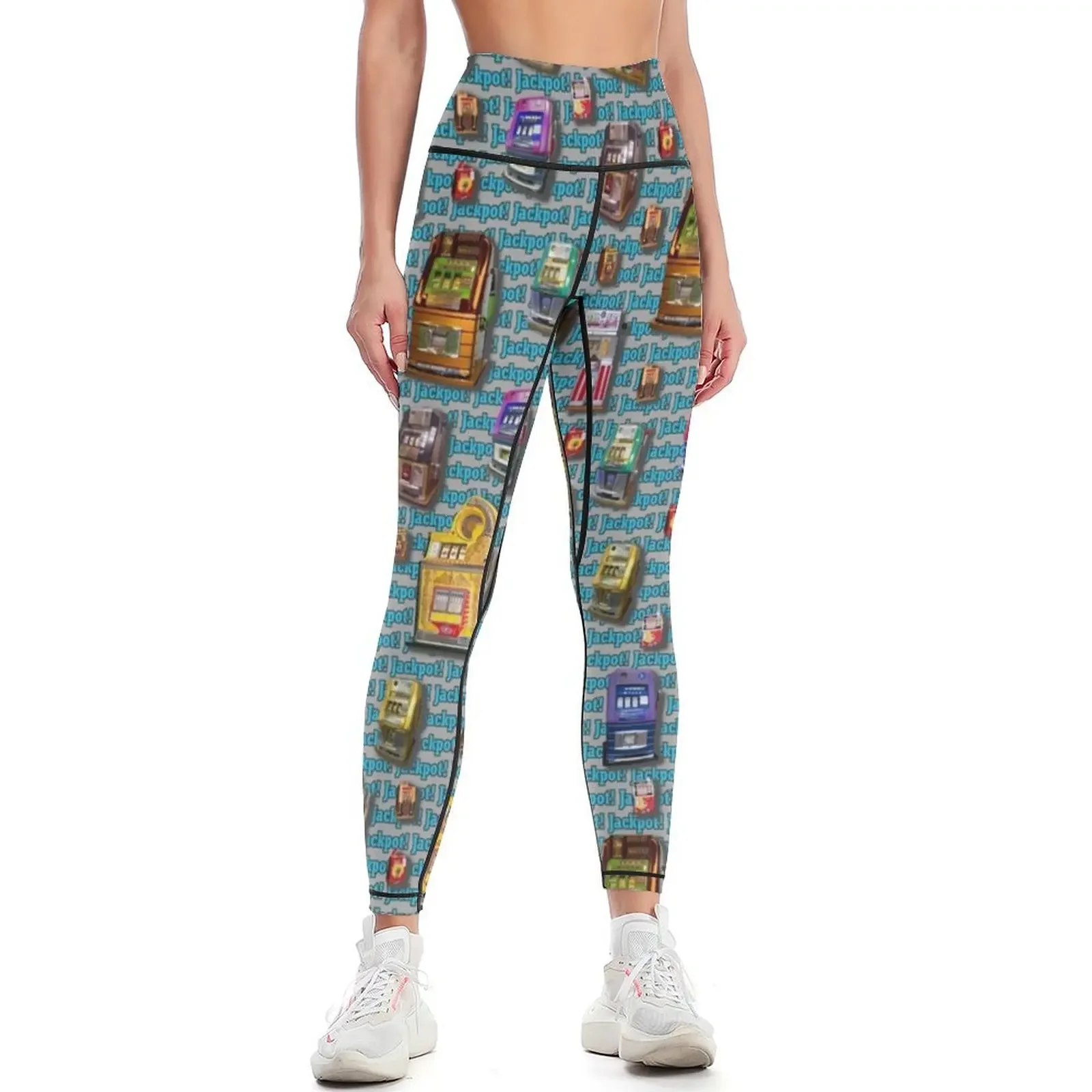 

Dean's Slot Machines ~ Jackpot! Leggings Women sports sports for Clothing fitness high waist Womens Leggings