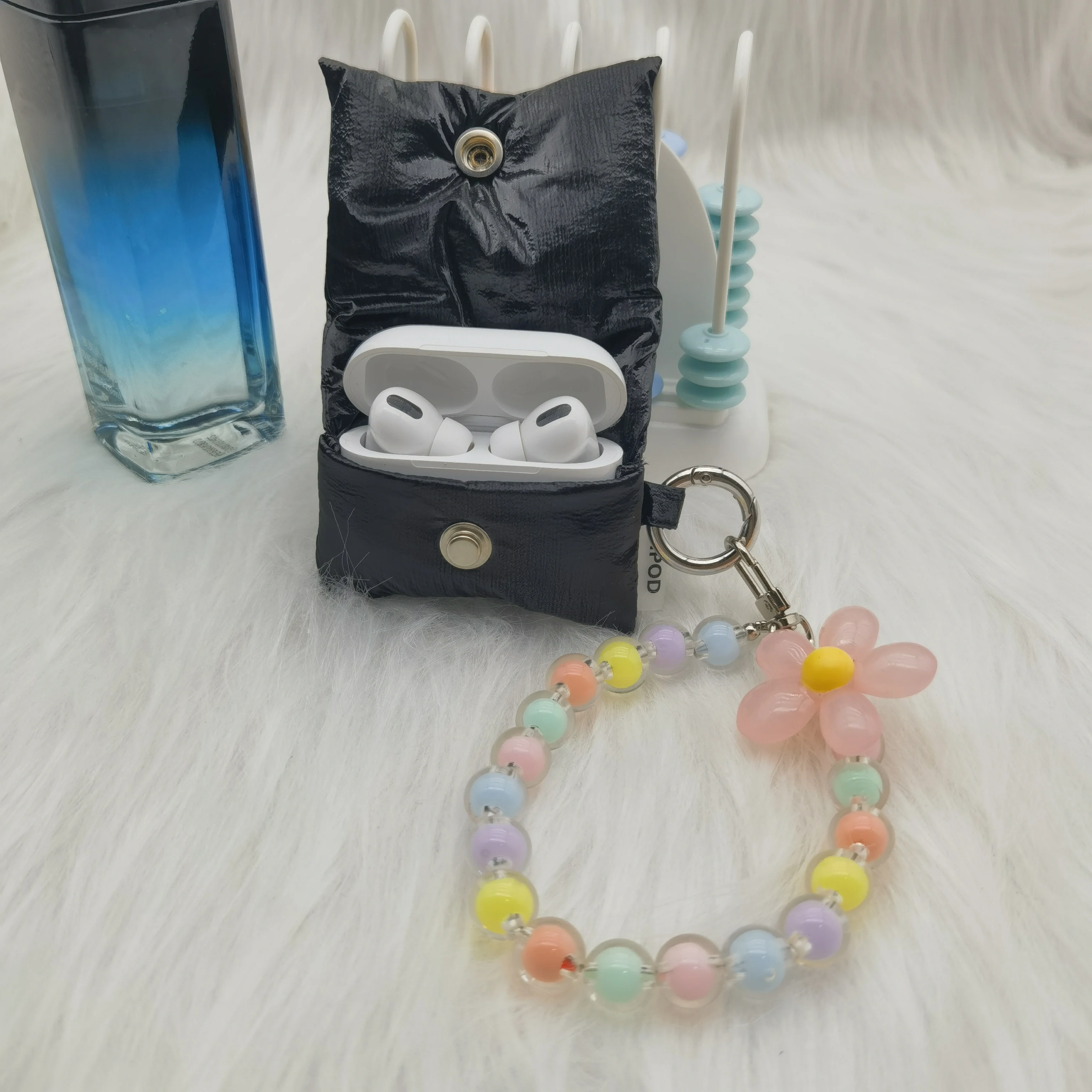 Soft Puffer Style Headphone Case Portable Hand Rope Cover For AirPods 3/4 Pro Friend Gift
