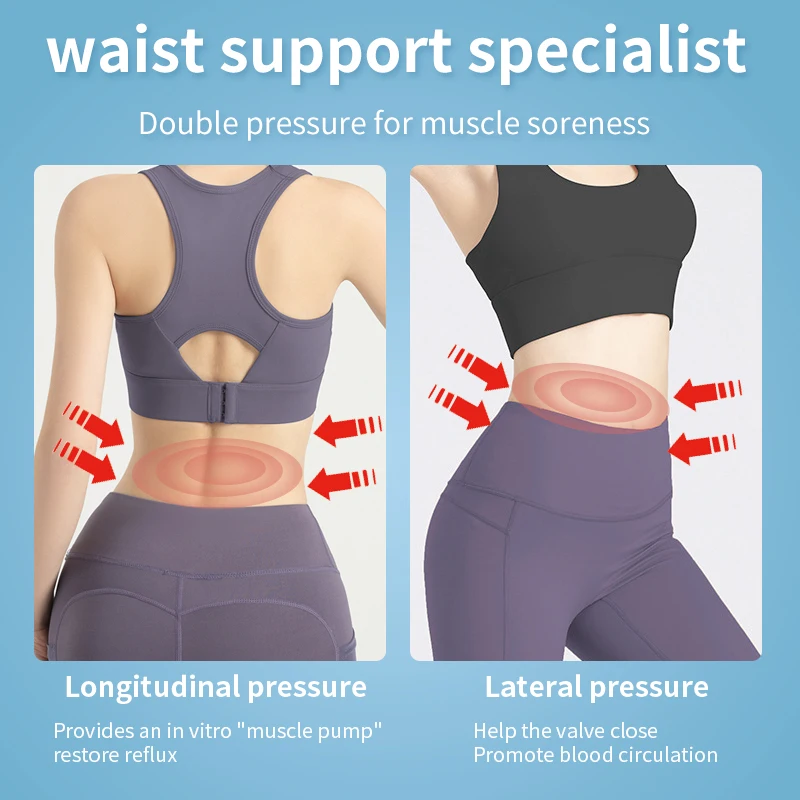 مكتبة ذكية محمولة مدلك الظهر الكهربائي مع تعديل متعدد المستويات الخصر البطن تهتز جهاز حزام أكثر دفئا للقدم #4