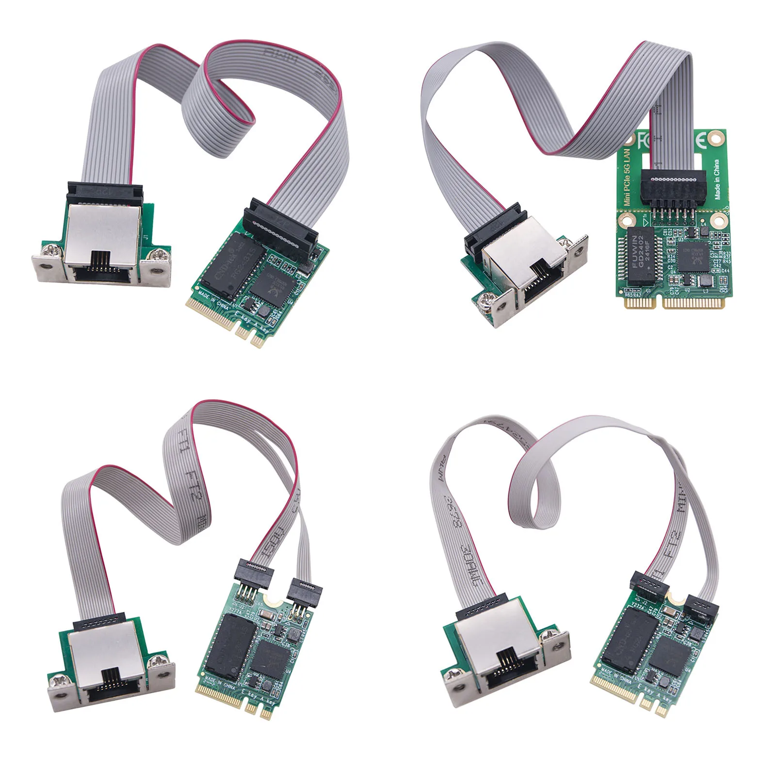 

M.2 Network Card 10/100/1000Mbps RTL8111H Chip M.2 A+E To Gigabit Ethernet Card RTL8111H Chip Single RJ45 for Win 7/8/8.1/10